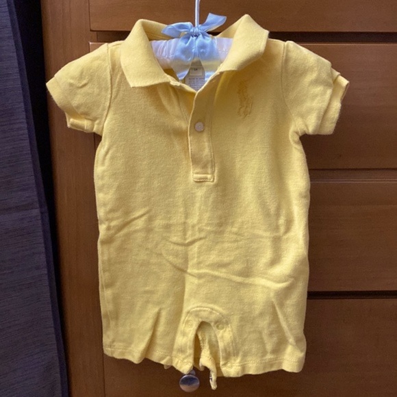 Ralph Lauren Yellow Onesie 6M - Picture 1 of 5
